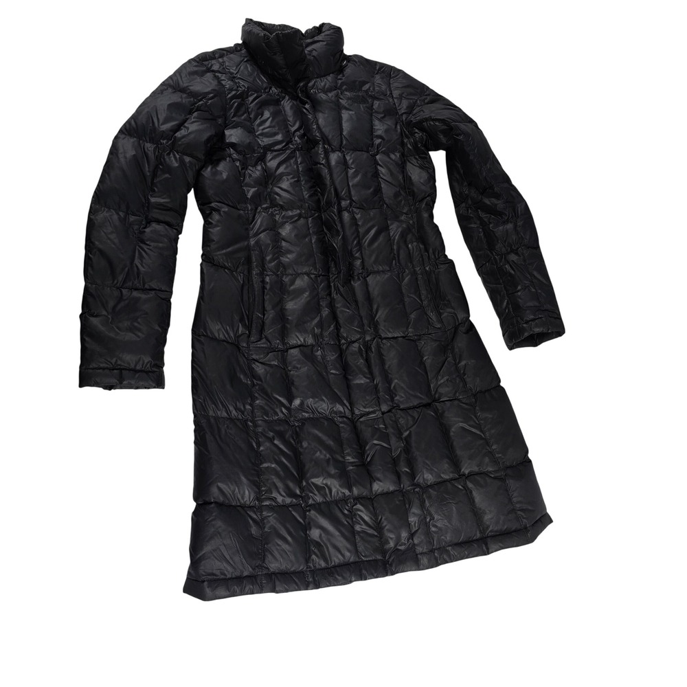 The North Face Metropolis 550 Down Parka Black Quilted Puffer Coat Womens XS